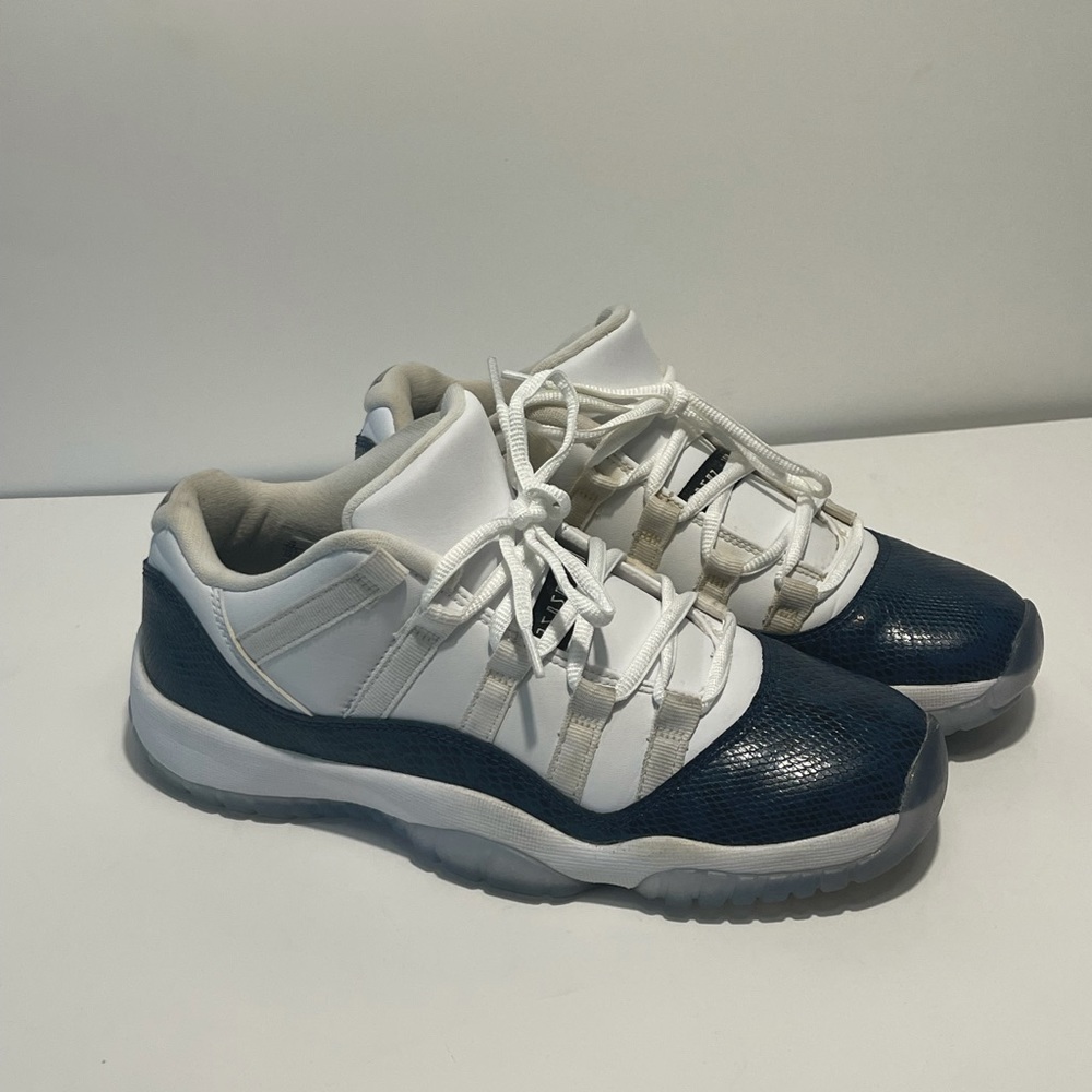 Navy Snakeskin Jordan 11